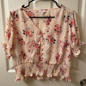 Pink floral large Candies blouse
